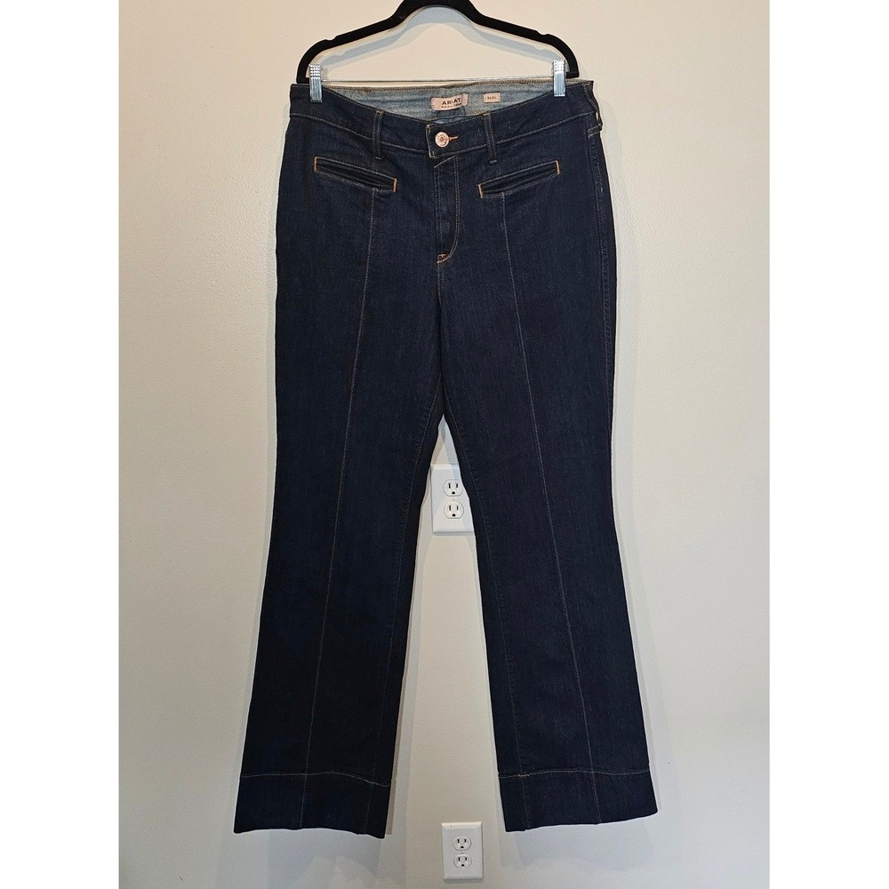 Ariat Dark Indigo Flare Wide Leg Jeans